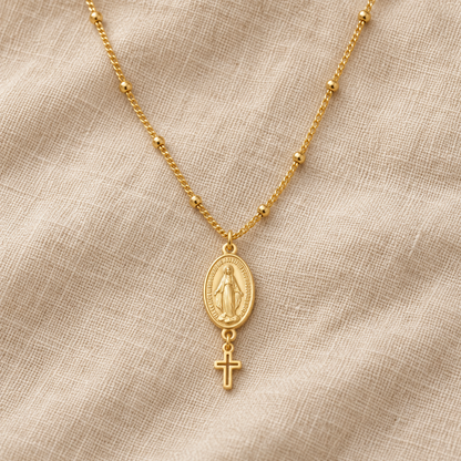 Our Lady Medal Necklace