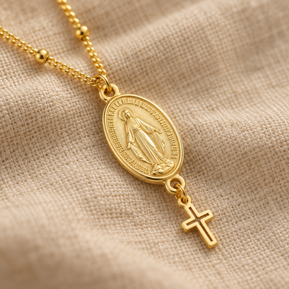Our Lady Medal Necklace