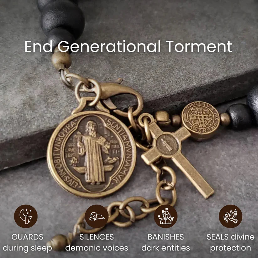 St. Benedict Crucifix Bracelet – For Generational Deliverance