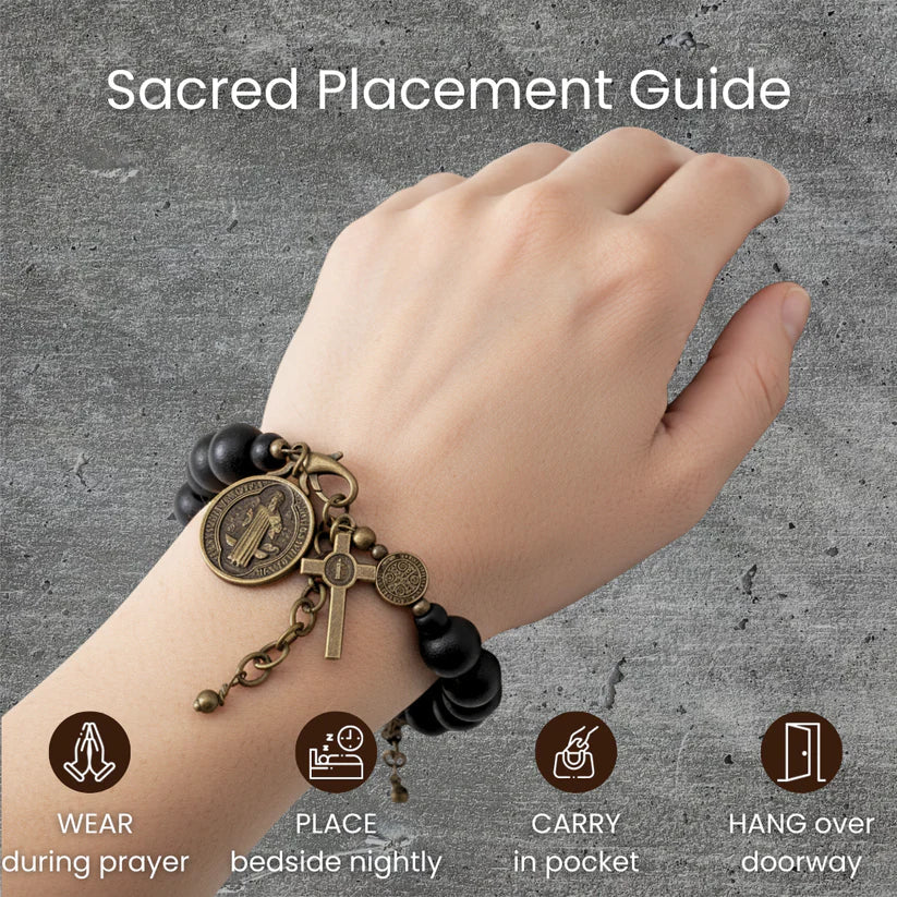 St. Benedict Crucifix Bracelet – For Generational Deliverance