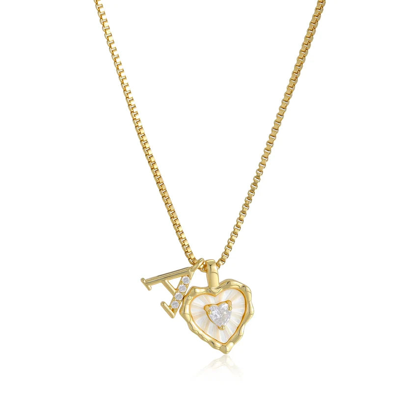 Initial Heart Necklace