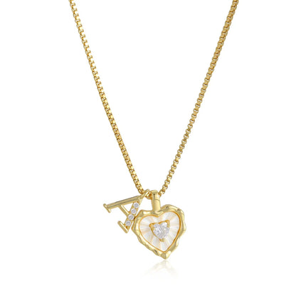 Initial Heart Necklace