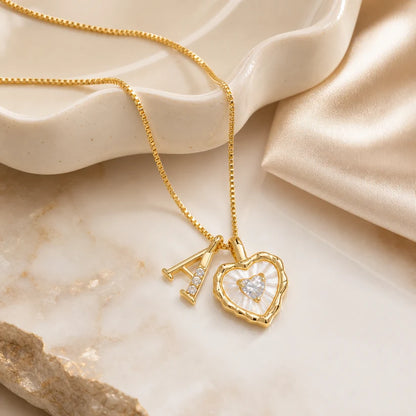 Initial Heart Necklace