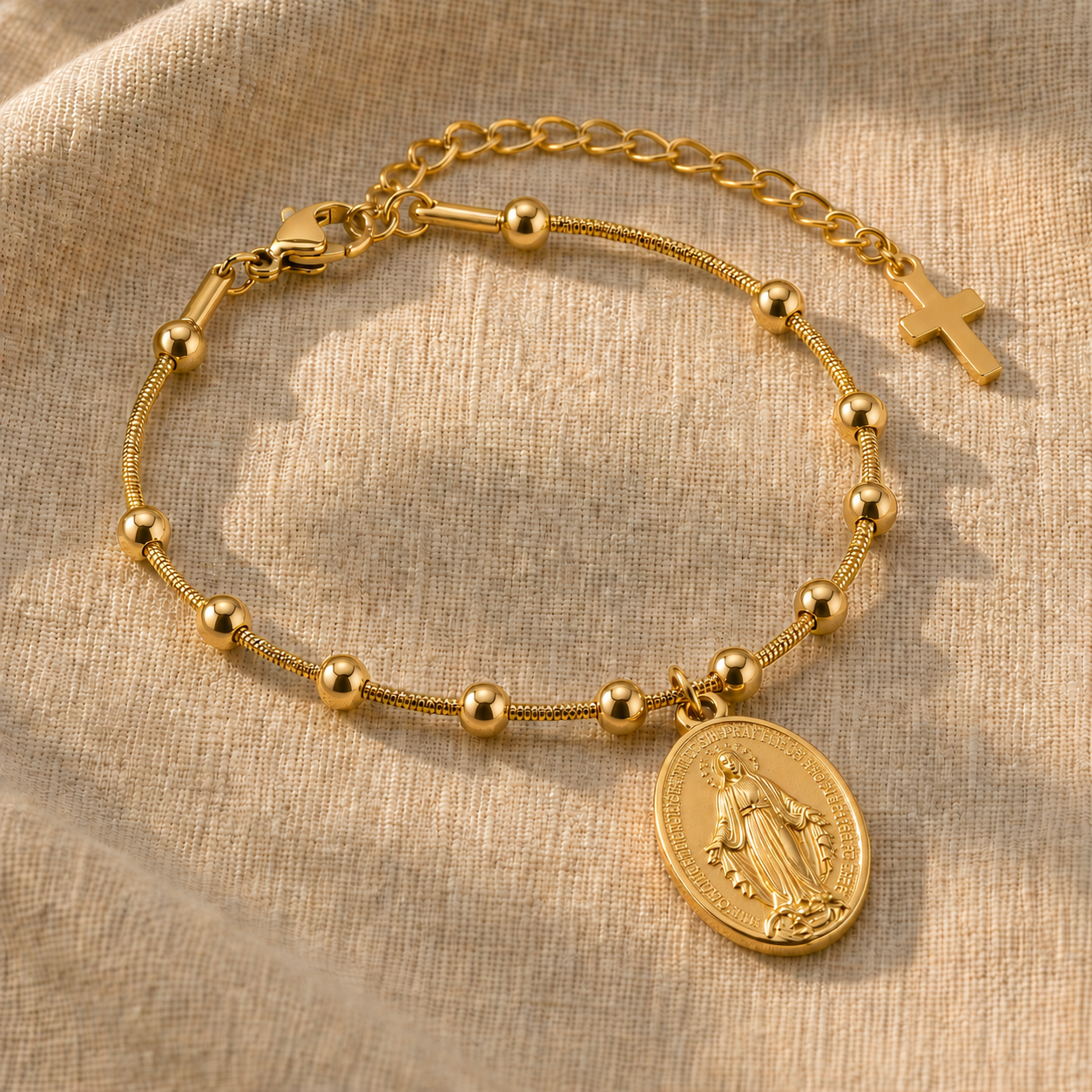 Our Lady Medal Bracelet