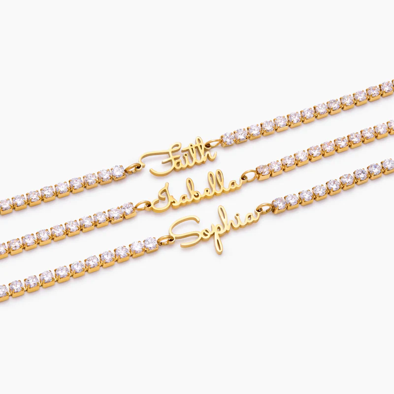 Personalised Name Tennis Bracelet