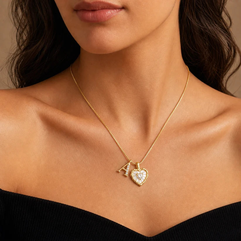 Initial Heart Necklace