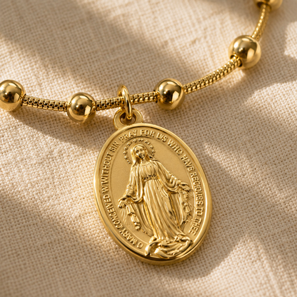 Our Lady Medal Bracelet