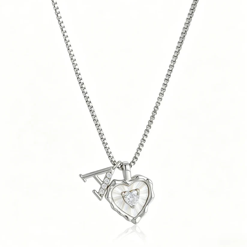 Initial Heart Necklace